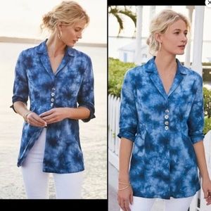 NWT Soft Surroundings Eza Linen Jacket